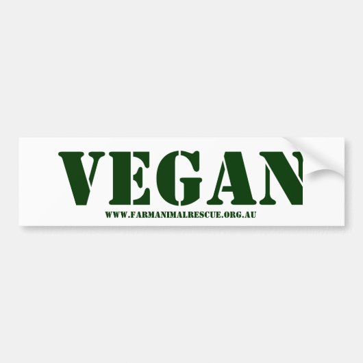 Veganer Autoaufkleber (Vorne)