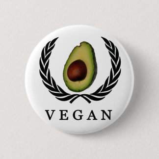 Veganer Avocadoknopf Button