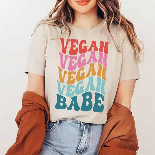 Veganer Babe Pastel Groovy Gemüseliebhaber Sweatshirt