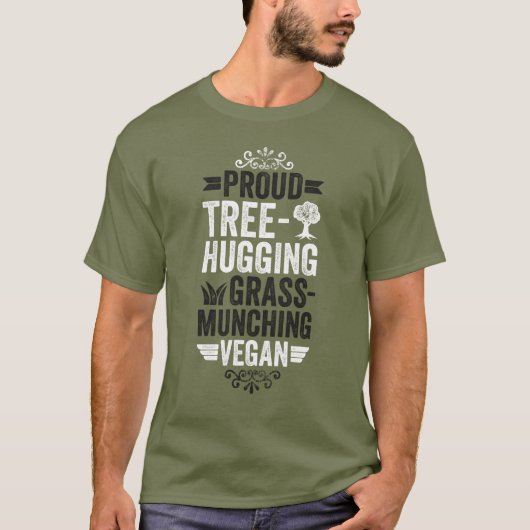 veganer Baumumschlag T-Shirt (Vorderseite)