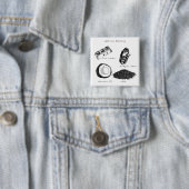 Veganer Blißball-Rezeptknopf Button (Beispiel)