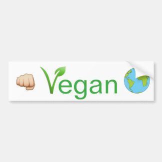 Veganer Boxauto-AufkleberVeganism Autoaufkleber