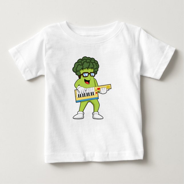 Veganer Broccoli bei Gitarre Baby T-shirt (Vorderseite)