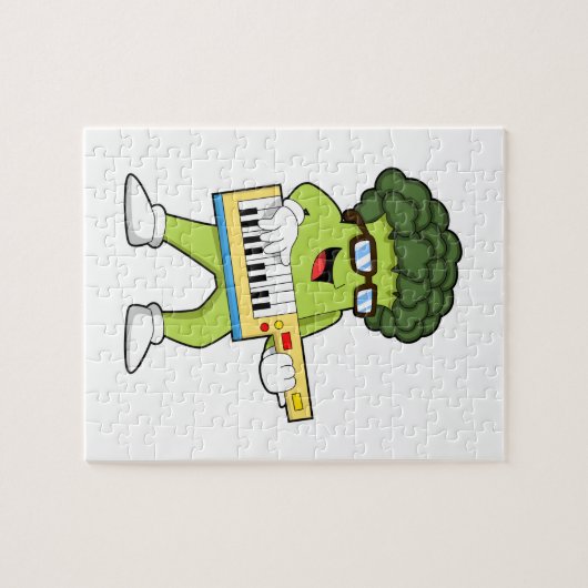 Veganer Broccoli bei Gitarre Puzzle (Horizontal)