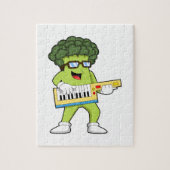 Veganer Broccoli bei Gitarre Puzzle (Vertikal)