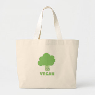 Veganer Brokkoli Jumbo Stoffbeutel