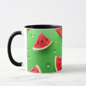 Veganer Cartoon Obst Niedlich Wassermelone Tasse (Links)