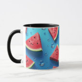 Veganer Cartoon Obst Niedlich Wassermelone Tasse (Links)