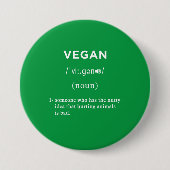 veganer Definitionsgrüner Kreis Button (Vorderseite)