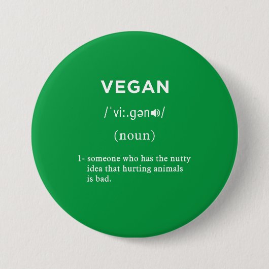 veganer Definitionsgrüner Kreis Button (Vorderseite)