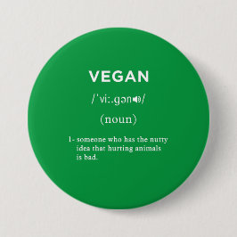 veganer Definitionsgrüner Kreis Button