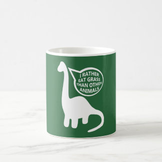 Veganer Dinosaurier Kaffeetasse