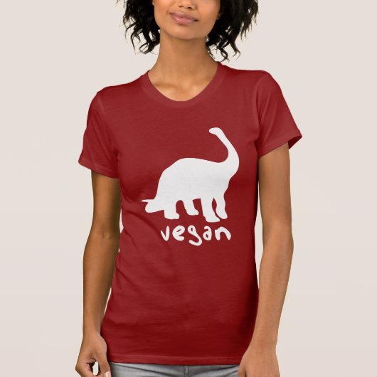 Veganer Dinosaurier T-Shirt (Vorderseite)