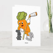 Veganer Eishockey-Eishockeystick Karte (Rückseite)