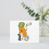 Veganer Eishockey-Eishockeystick Postkarte (Stehend Vorderseite)