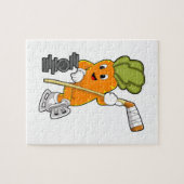 Veganer Eishockey-Eishockeystick Puzzle (Horizontal)