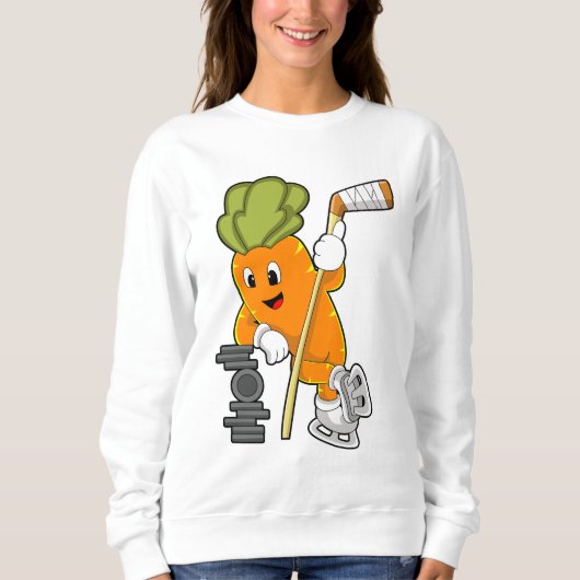Veganer Eishockey-Eishockeystick Sweatshirt (Vorderseite)