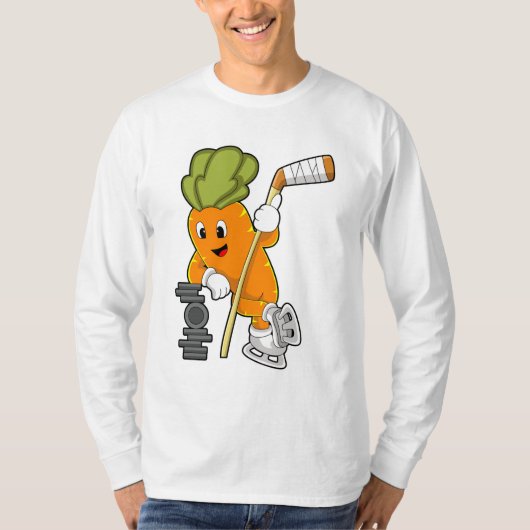 Veganer Eishockey-Eishockeystick T-Shirt (Vorderseite)
