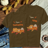 Veganer Erntedank Brown Unisex T - Shirt