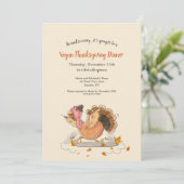 Veganer Erntedank Einladung (Stehend Vorderseite)