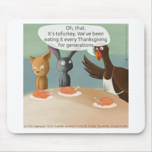 Veganer Erntedank Funny Mousepad