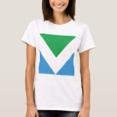 VEGANER FLAGGE T - Shirt (Vorderseite)