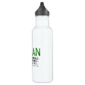Veganer Freiheit Bottleworks Alaun 24oz Edelstahlflasche (Rechts)