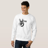 Veganer Frieden Sweatshirt (Vorne ganz)