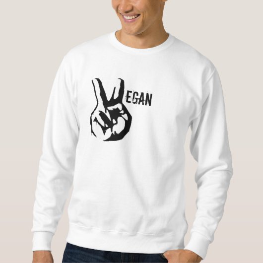 Veganer Frieden Sweatshirt (Vorderseite)