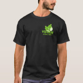 Veganer Geborener und gezüchteter T - Shirt (Vorderseite)