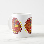 veganer glücklicher Turnhalsfußball Kaffeetasse (Vorderseite Links)