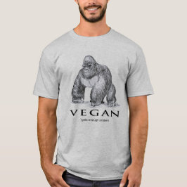 Veganer Gorilla bekommt genug Eiweiß T-Shirt