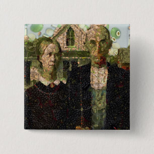 Veganer gotischer Kunstlöffel Button