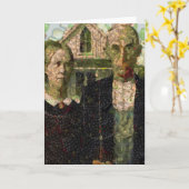 Veganer gotischer Kunstlöffel Karte (Gelbe Blume)