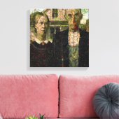 Veganer gotischer Kunstlöffel Leinwanddruck (Insitu (Wohnzimmer))