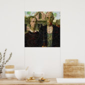 Veganer gotischer Kunstlöffel Poster (Küche)