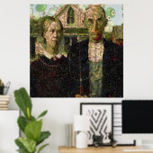 Veganer gotischer Kunstlöffel Poster (Heimbüro)