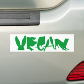 VEGANER GRÜNER AUTOAUFKLEBER DK (Auf Auto)