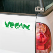 VEGANER GRÜNER AUTOAUFKLEBER DK (Auf Lkw)