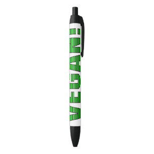 Veganer grüner Streifen-Stift Kugelschreiber