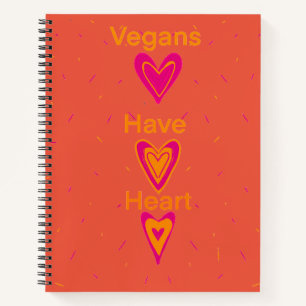 Veganer haben Herz Notizblock