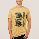 Veganer Humor Tri-Blend Shirt (Vorderseite)