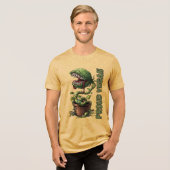 Veganer Humor Tri-Blend Shirt (Vorderseite voll)