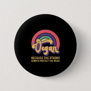 Veganer Inspiration Retro Vintager Welttag Vegani Button