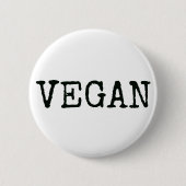 Veganer Knopf Button (Vorderseite)