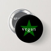 Veganer Knopf Button (Vorne & Hinten)