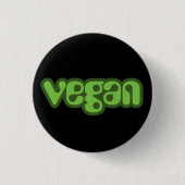 veganer Knopf Button (Vorderseite)