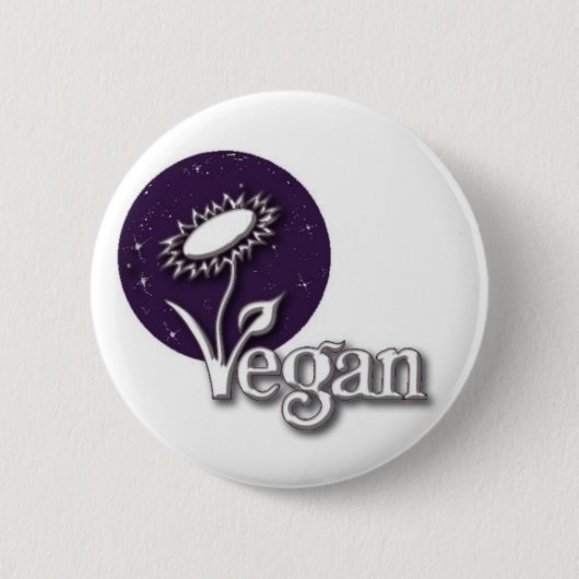 Veganer Knopf Button (Vorderseite)