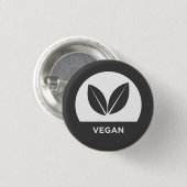 Veganer Knopf Button (Vorne & Hinten)