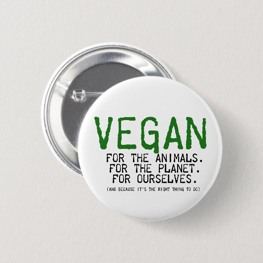 VEGANER KNOPF BUTTON (Vorne & Hinten)
